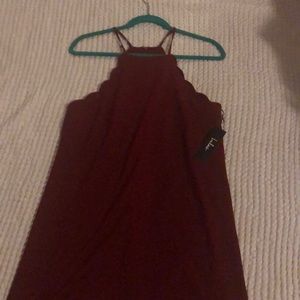 Lulus Scallop shift dress